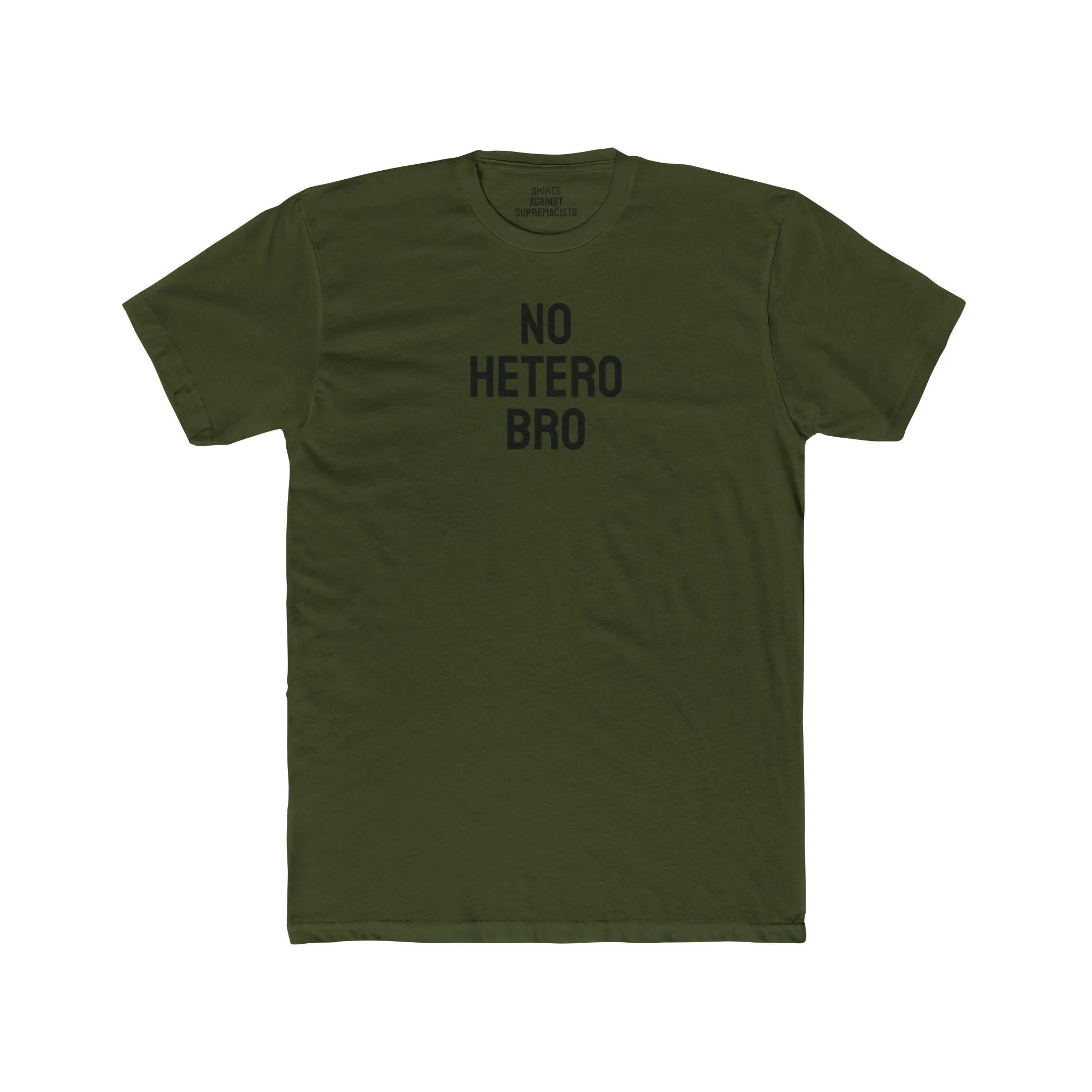 No Hetero Bro - Unisex Cotton Crew Tee