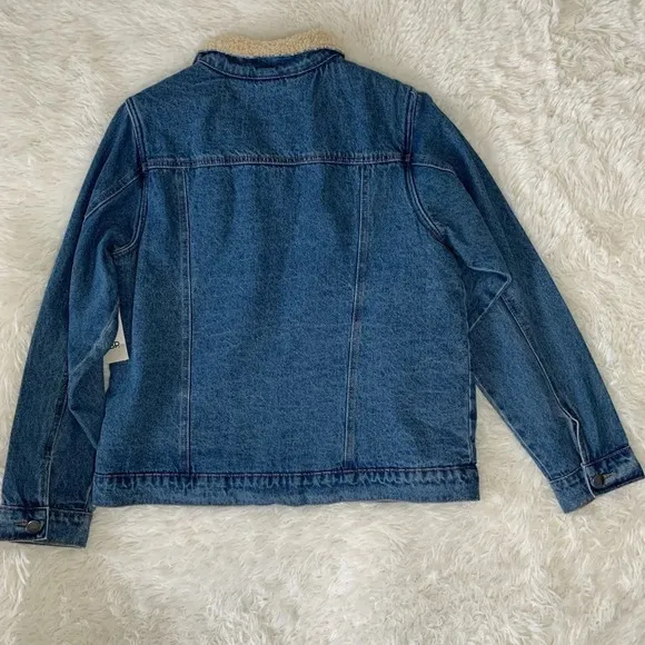 Nordstrom BP. Denim jacket with sherpa lining size Small