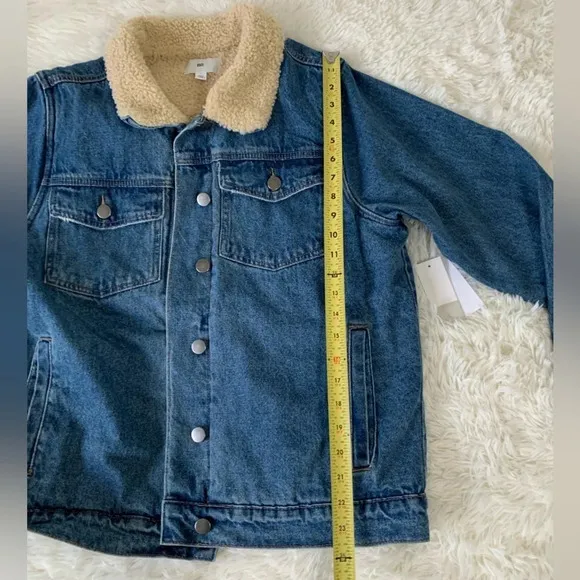 Nordstrom BP. Denim jacket with sherpa lining size Small