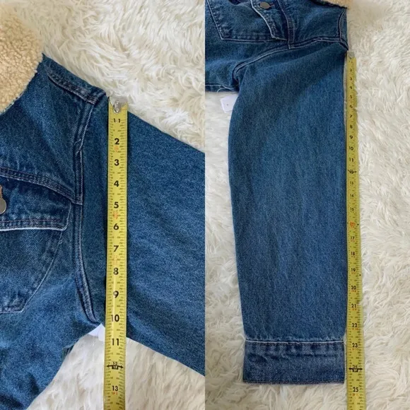 Nordstrom BP. Denim jacket with sherpa lining size Small