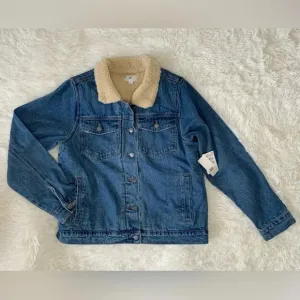 Nordstrom BP. Denim jacket with sherpa lining size Small