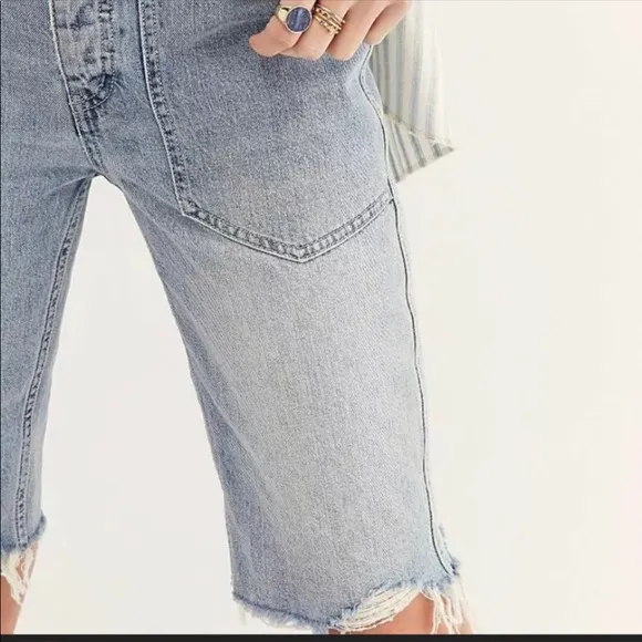 NWT Free People Rebel Rouser Cut-Off Denim Shorts
