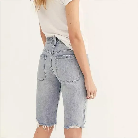 NWT Free People Rebel Rouser Cut-Off Denim Shorts