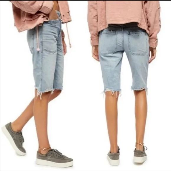 NWT Free People Rebel Rouser Cut-Off Denim Shorts