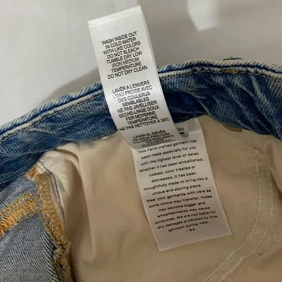 NWT Good American Micro Raw Hem Mini Skirt Size 10/30.