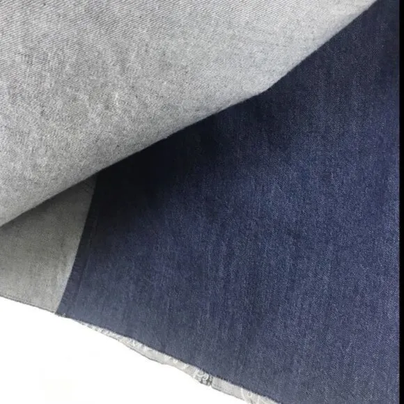 NWT Madewell Denim Raw Hem Mini Wrap Skirt Size 2