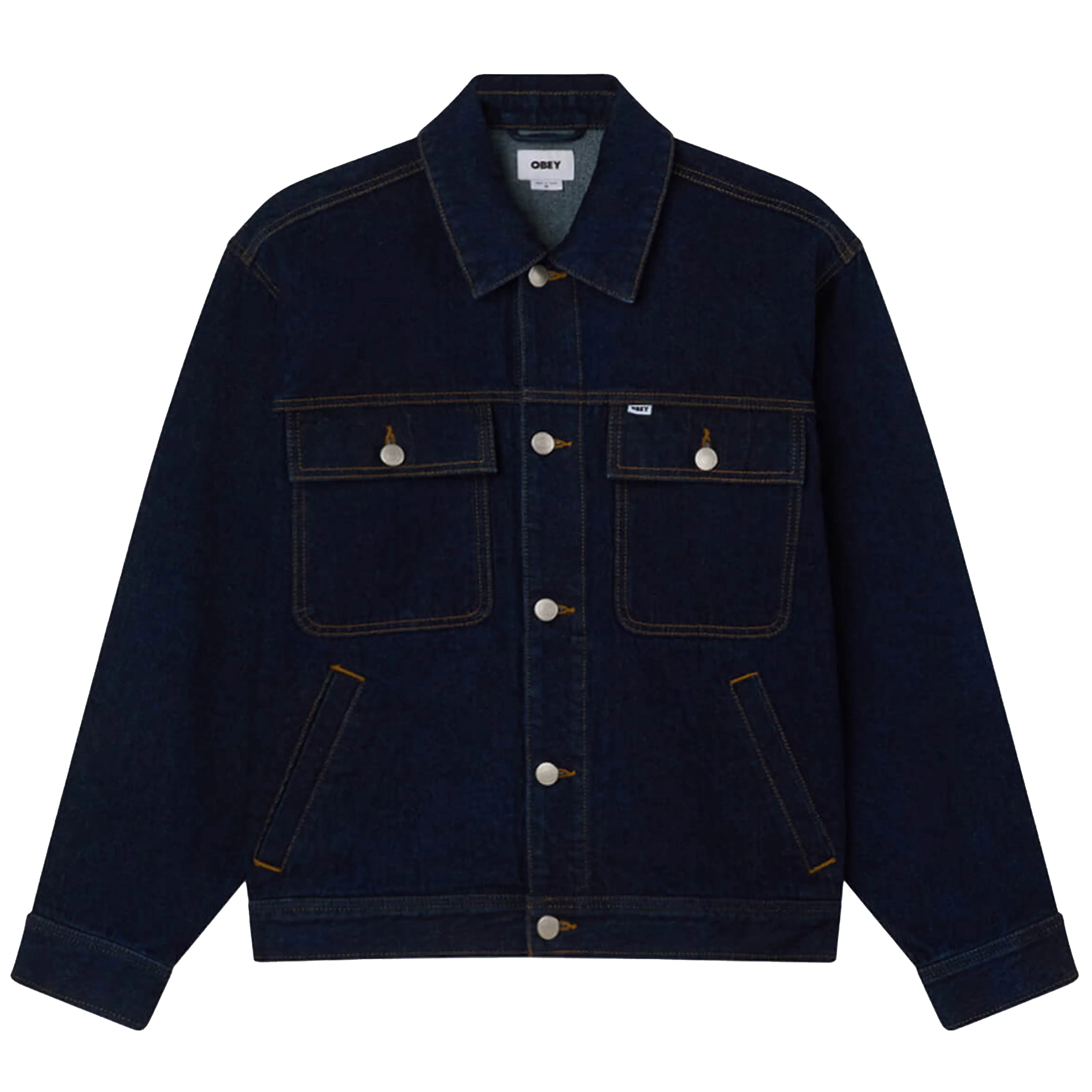 Obey Opena Jacket Rinse Indigo