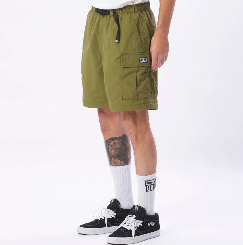 Obey Rapture Zip Off Cargo Pant Filed Green