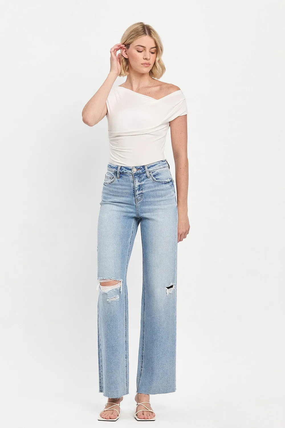 Olivia Wide Leg Jeans by Vervet