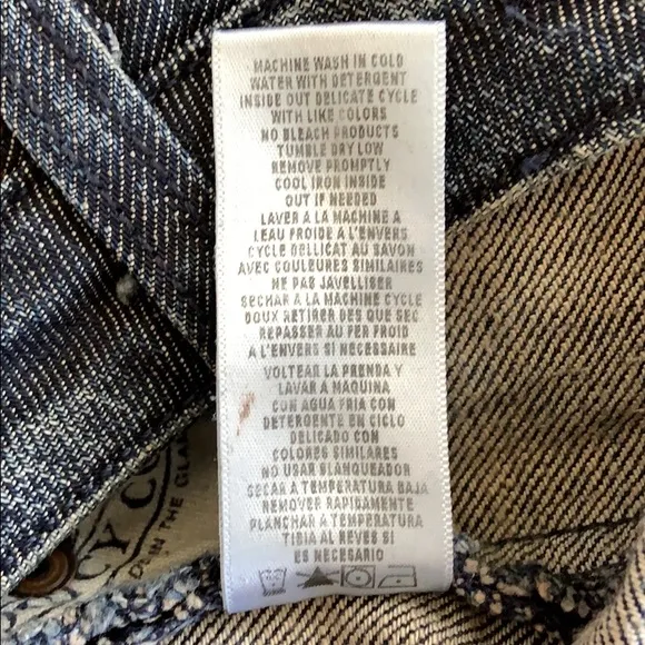 Original Juicy Couture Denim Skirt with Heart Pockets