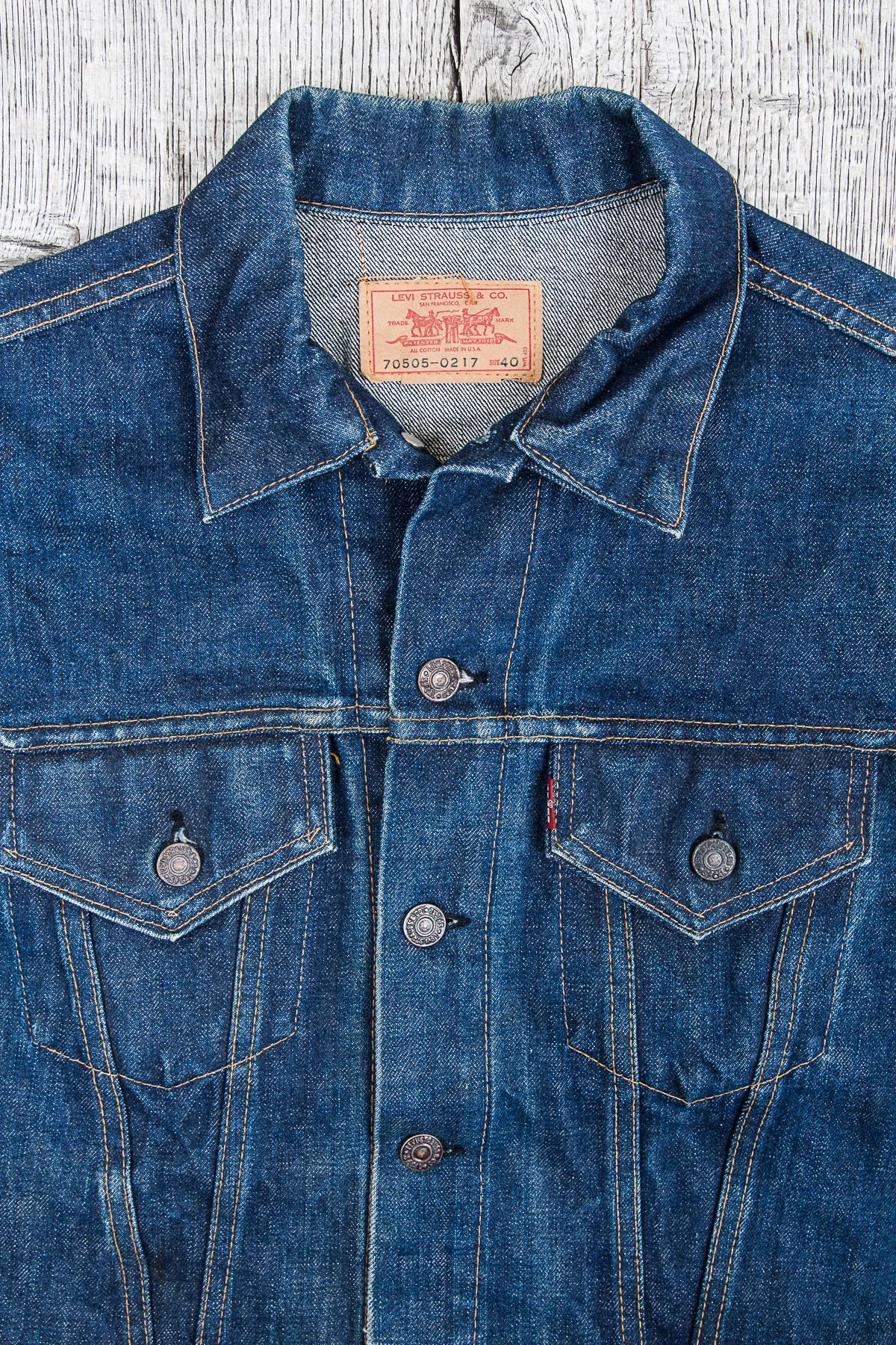 Original Vintage Levi's 70505 Big E Jacket