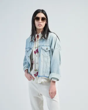 oversized cut-off trucker jacket