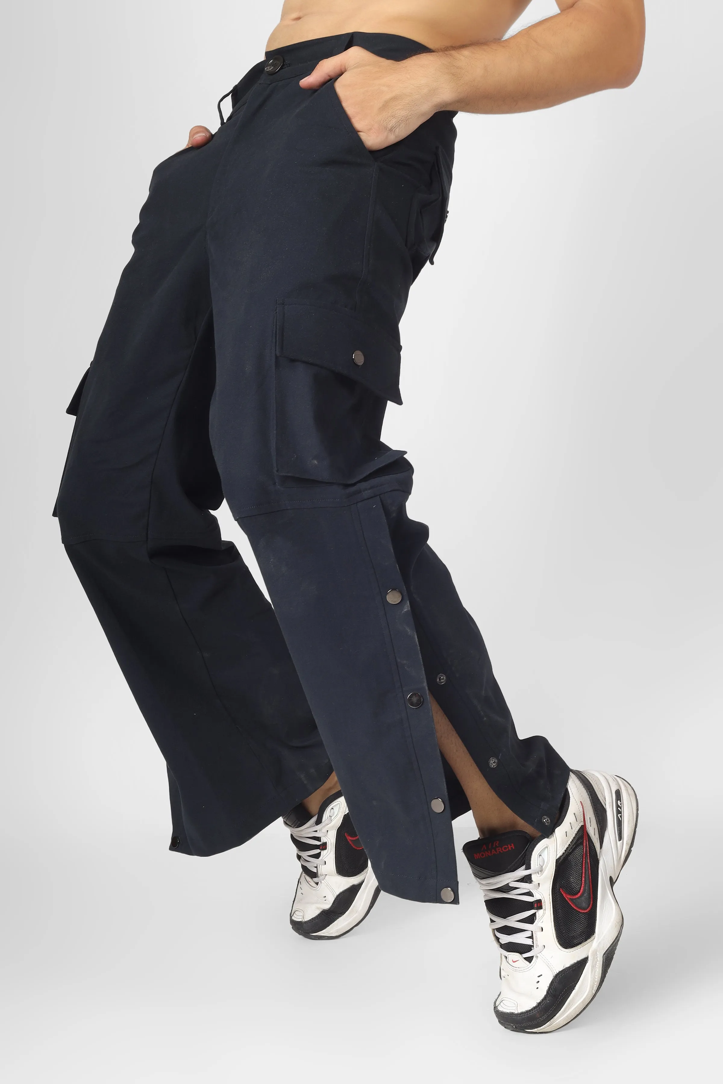 Oxford Blue Cargo pants With 6 Pocket