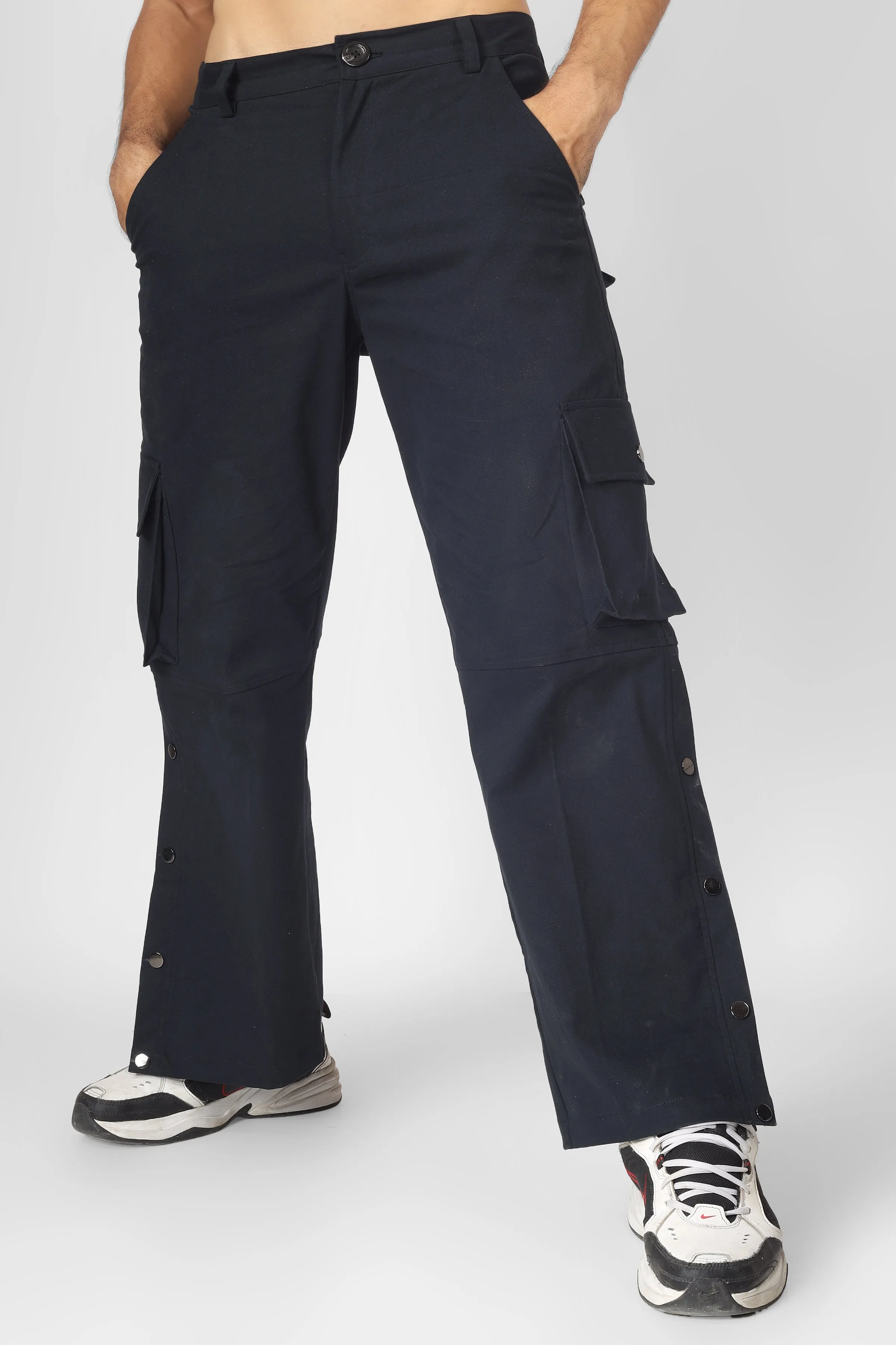 Oxford Blue Cargo pants With 6 Pocket