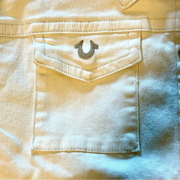 PacSun x True Religion x Playboy Embroidered Oversized Trucker Denim Jean Jacket