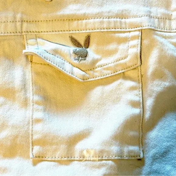 PacSun x True Religion x Playboy Embroidered Oversized Trucker Denim Jean Jacket