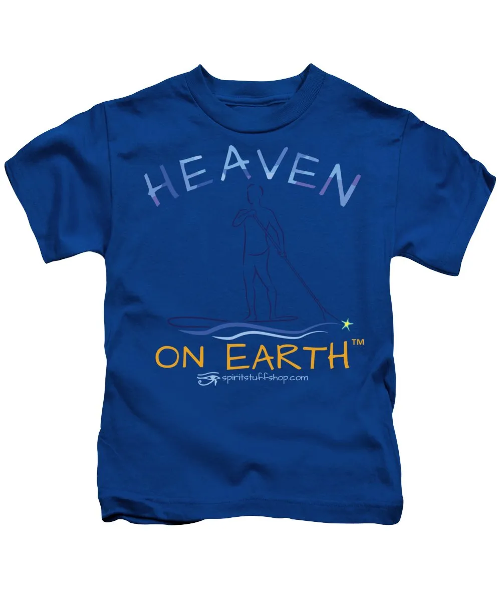 Paddle Board Heaven On Earth - Kids T-Shirt
