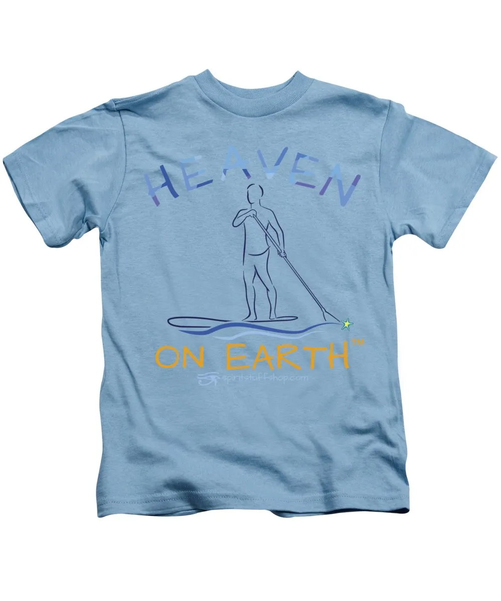 Paddle Board Heaven On Earth - Kids T-Shirt