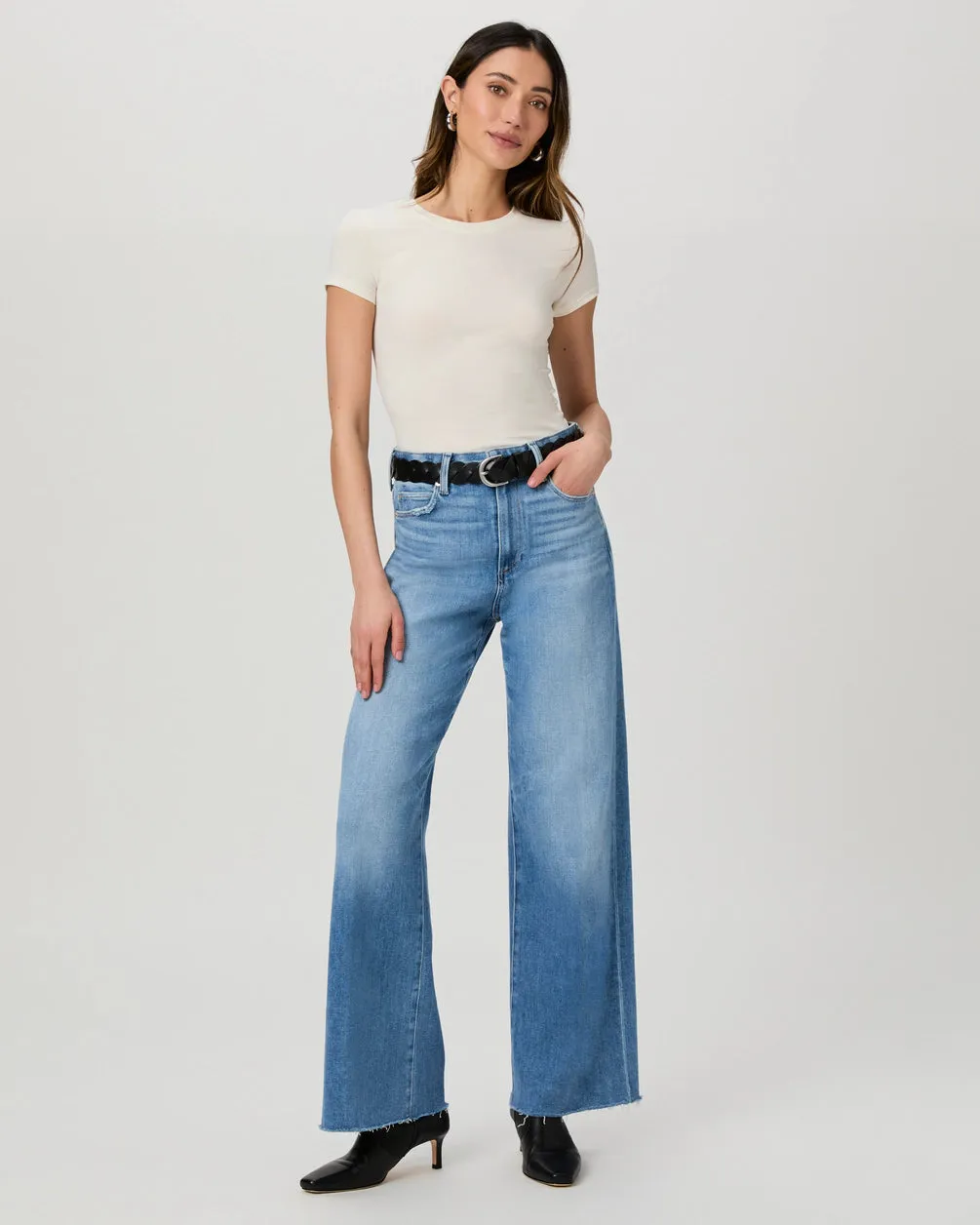 Paige Anessa W/ Raw Hem Jean