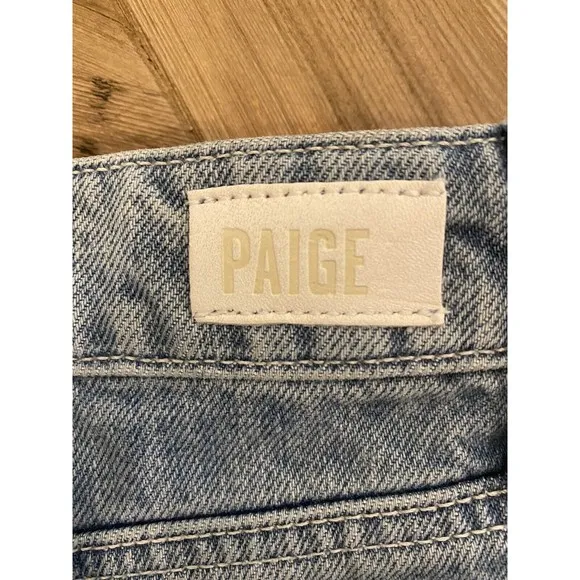 PAIGE Denim Short Size 28 Margot‎ Distressed Raw Hem with Iconic PAIGE whipstich
