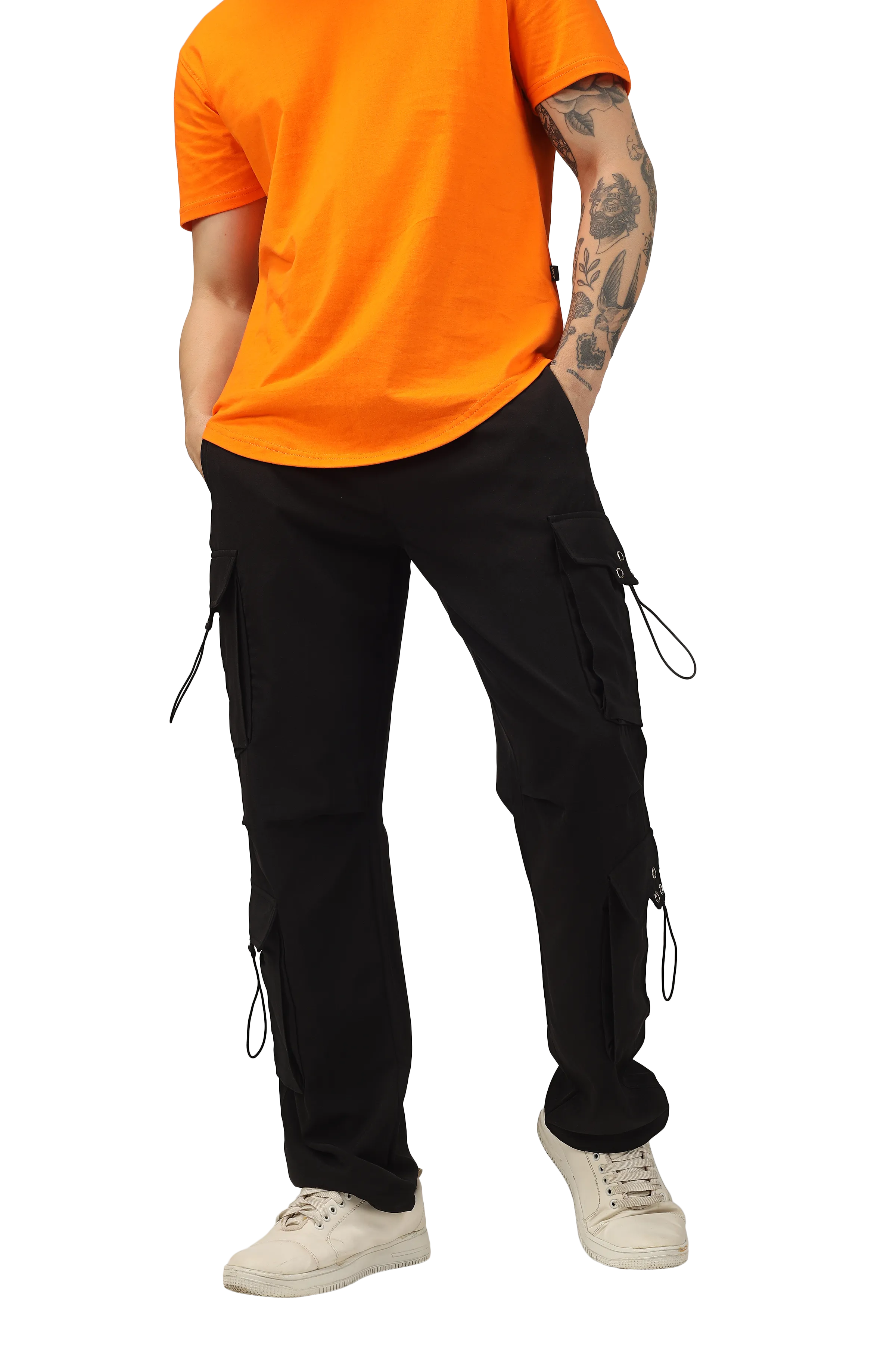 Parachute Cargo Pants (Black)