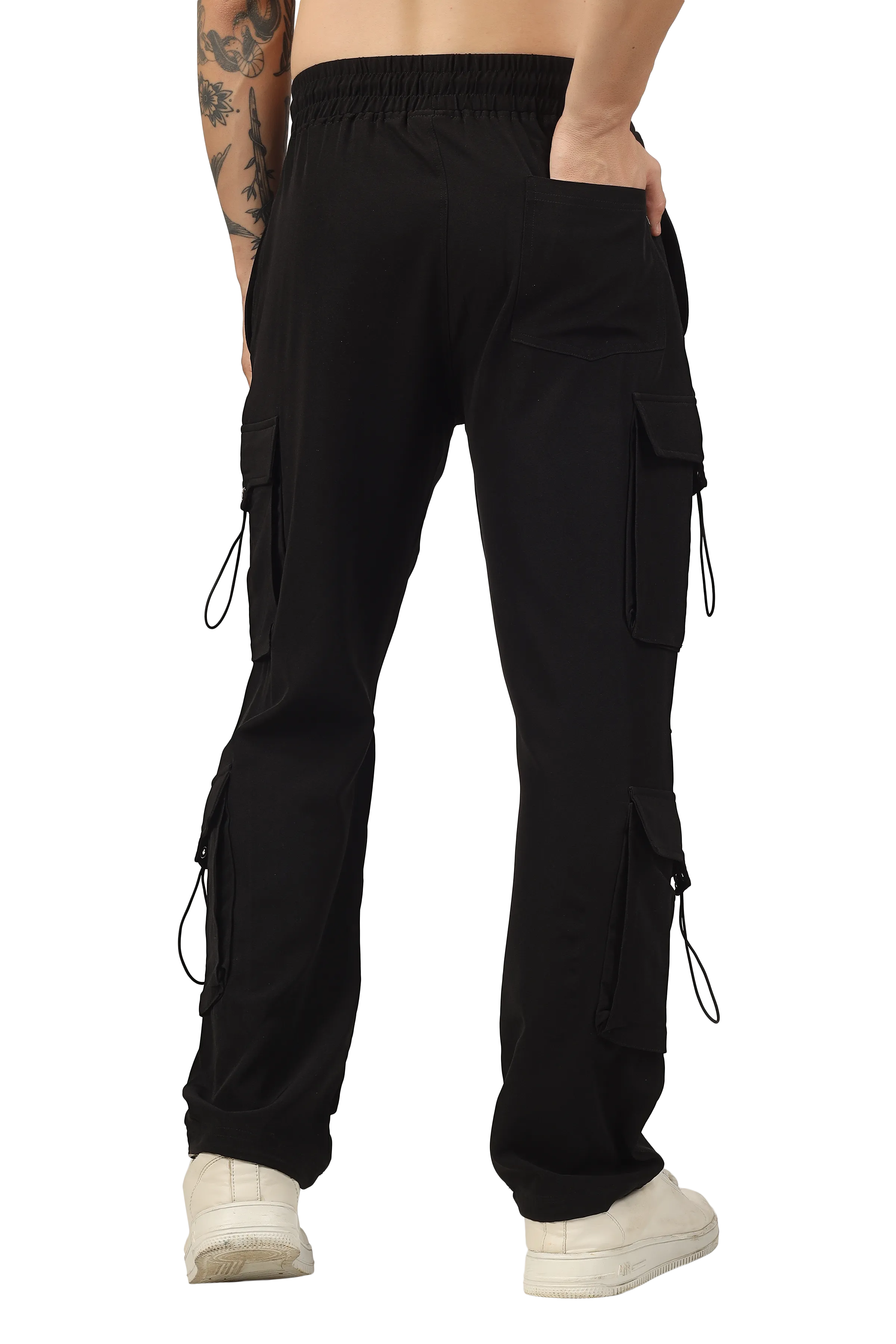 Parachute Cargo Pants (Black)