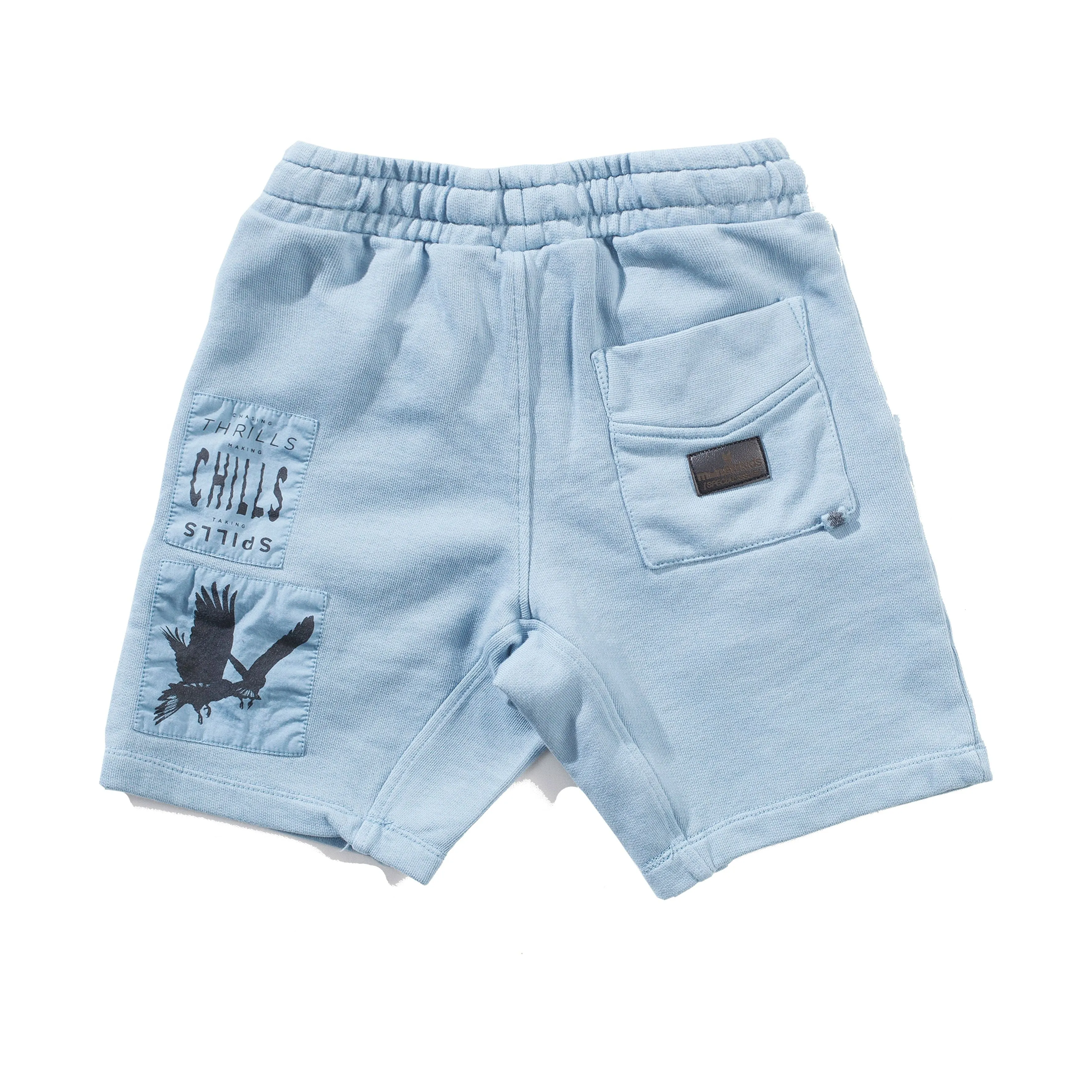 Patchedup Short - Washed Blue