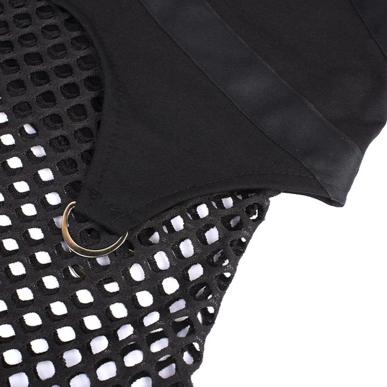 Patchwork Mesh Star Hoodie