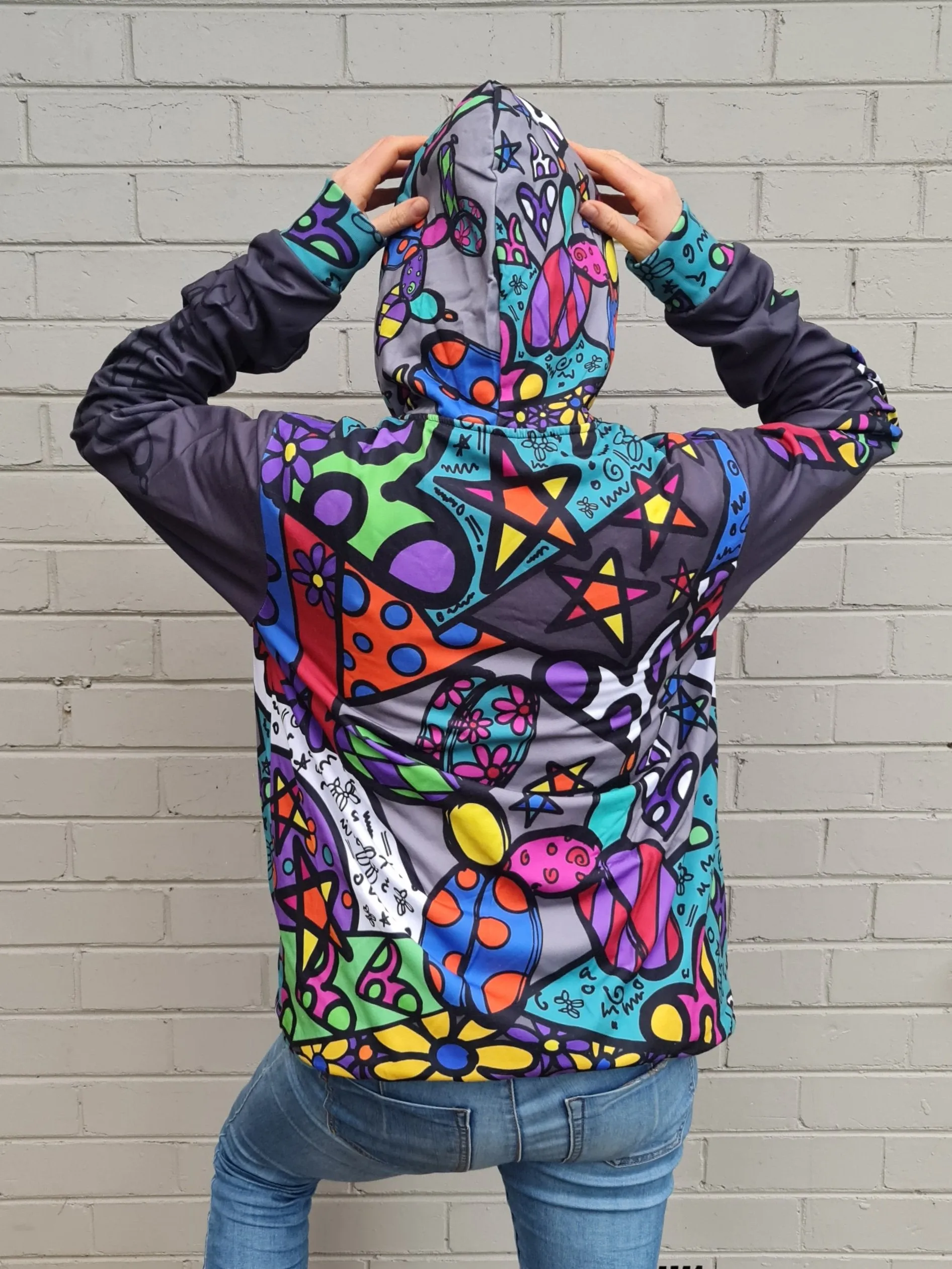 Patchwork Pup - Premium Hoodie Unisex (XS - 4XL)