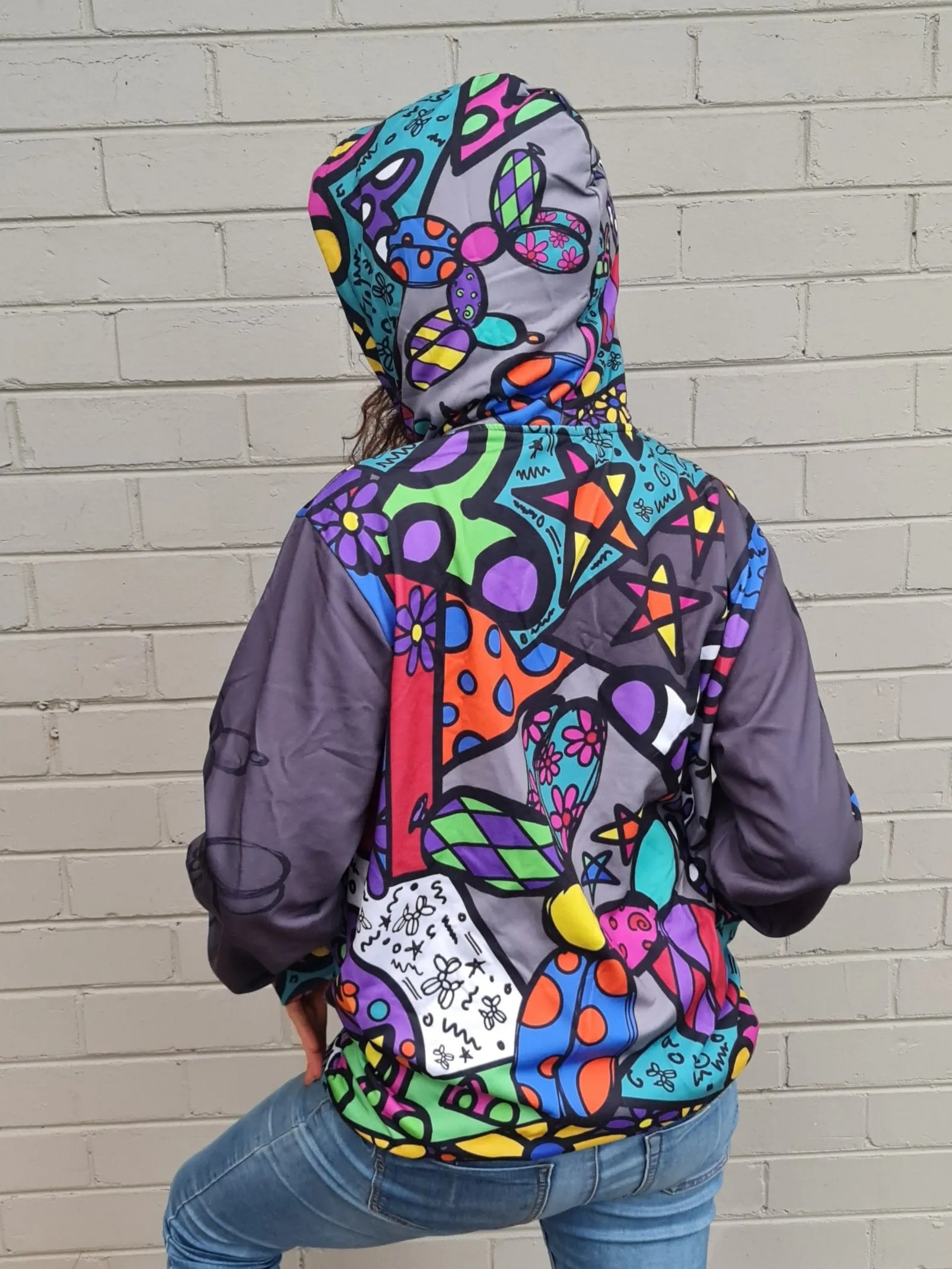 Patchwork Pup - Premium Hoodie Unisex (XS - 4XL)