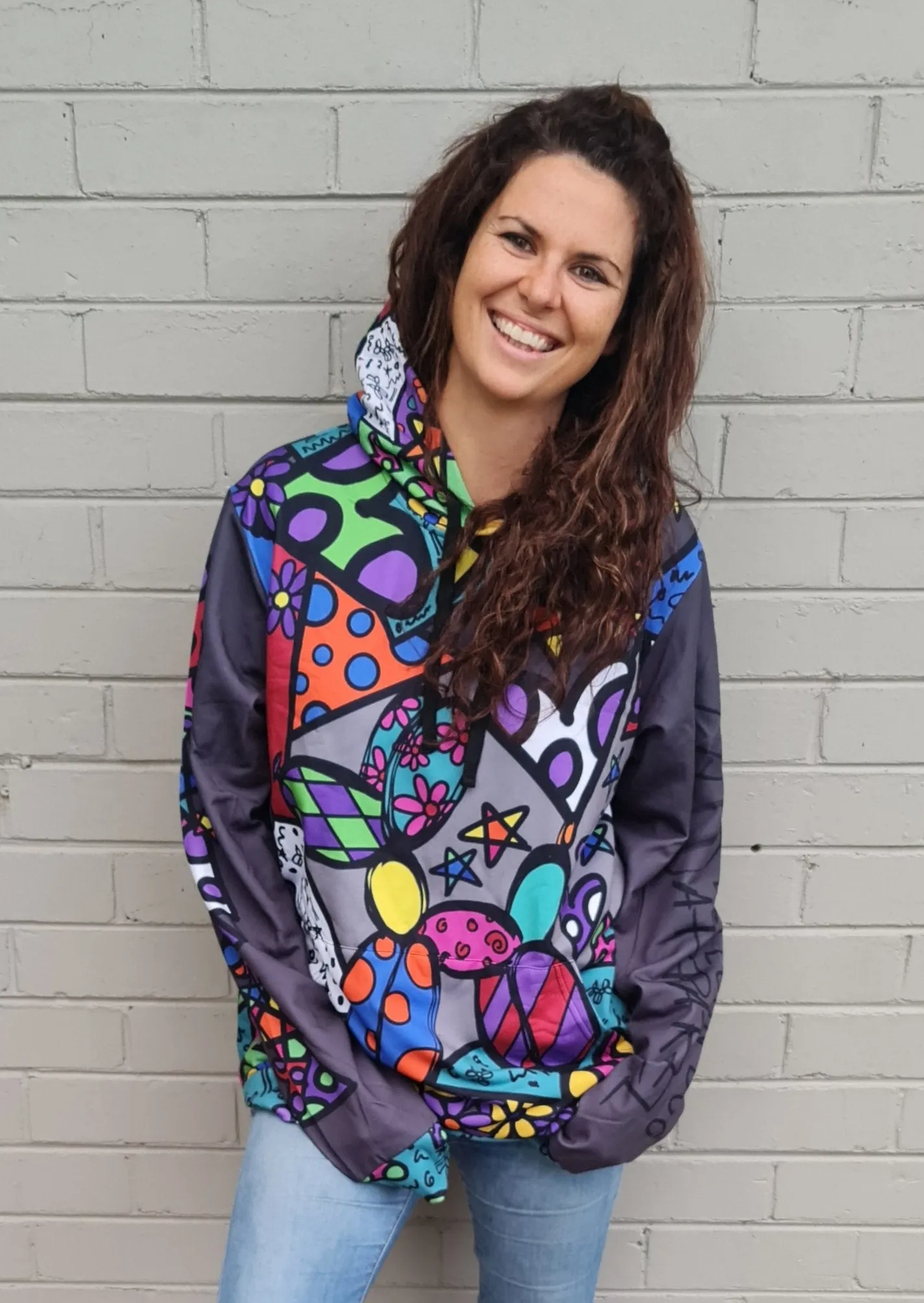 Patchwork Pup - Premium Hoodie Unisex (XS - 4XL)