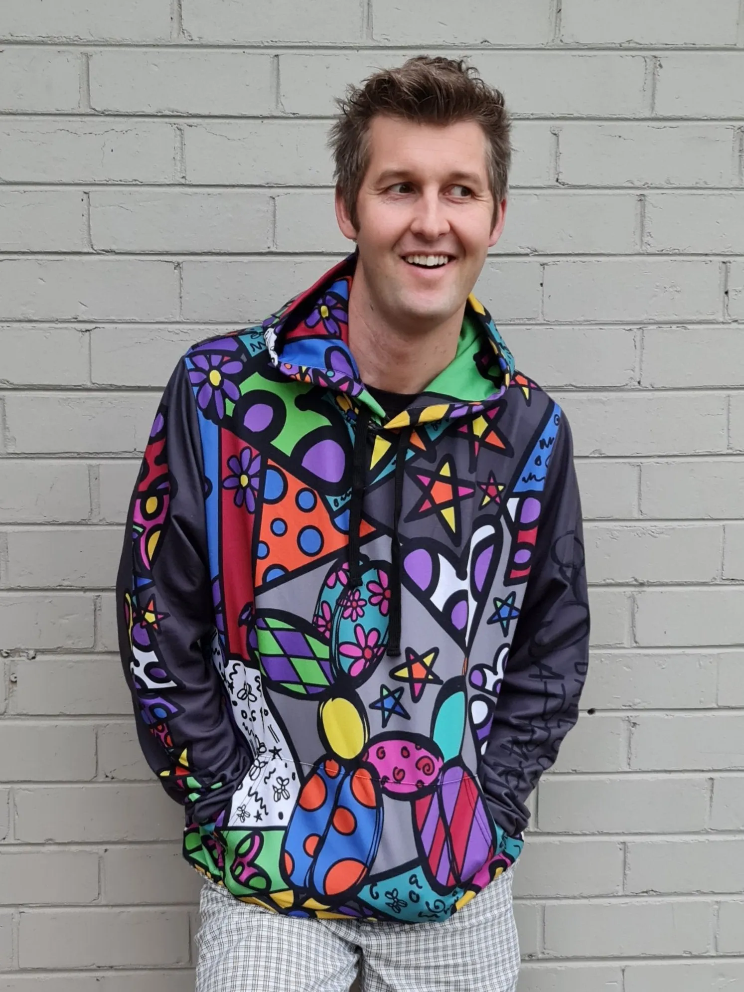 Patchwork Pup - Premium Hoodie Unisex (XS - 4XL)