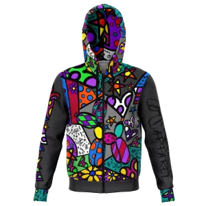 Patchwork Pup - Premium Zip Hoodie