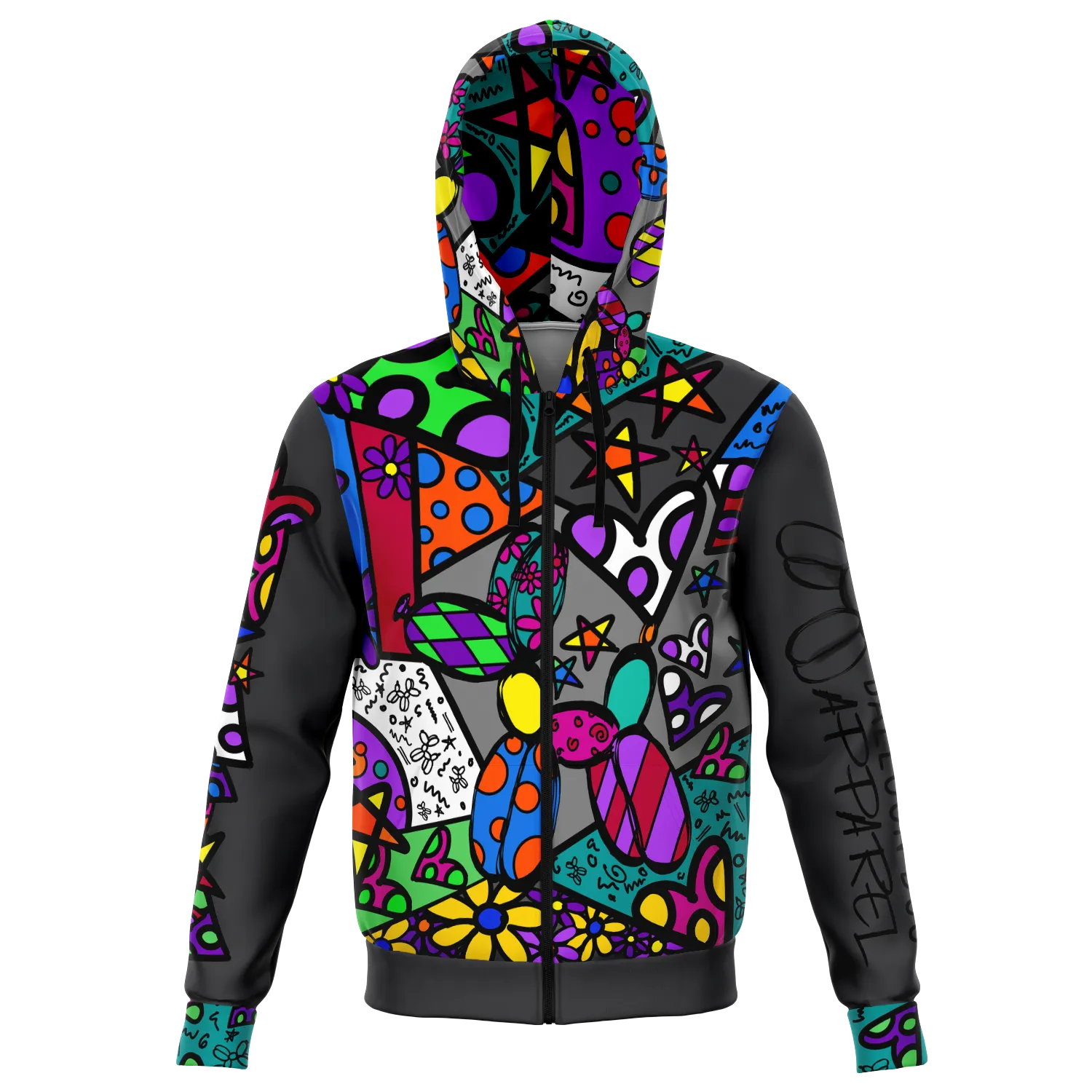 Patchwork Pup - Premium Zip Hoodie