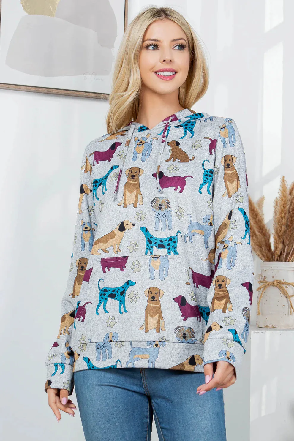 Paw Print & Dogs Hoodie