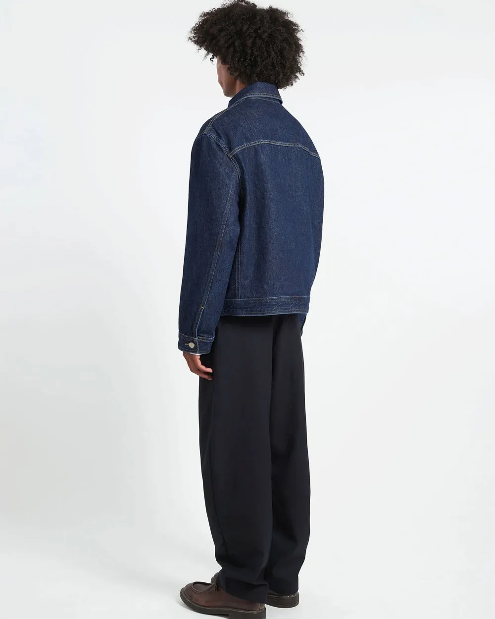 Petar - Patch Pocket Denim Jacket - Blue Black