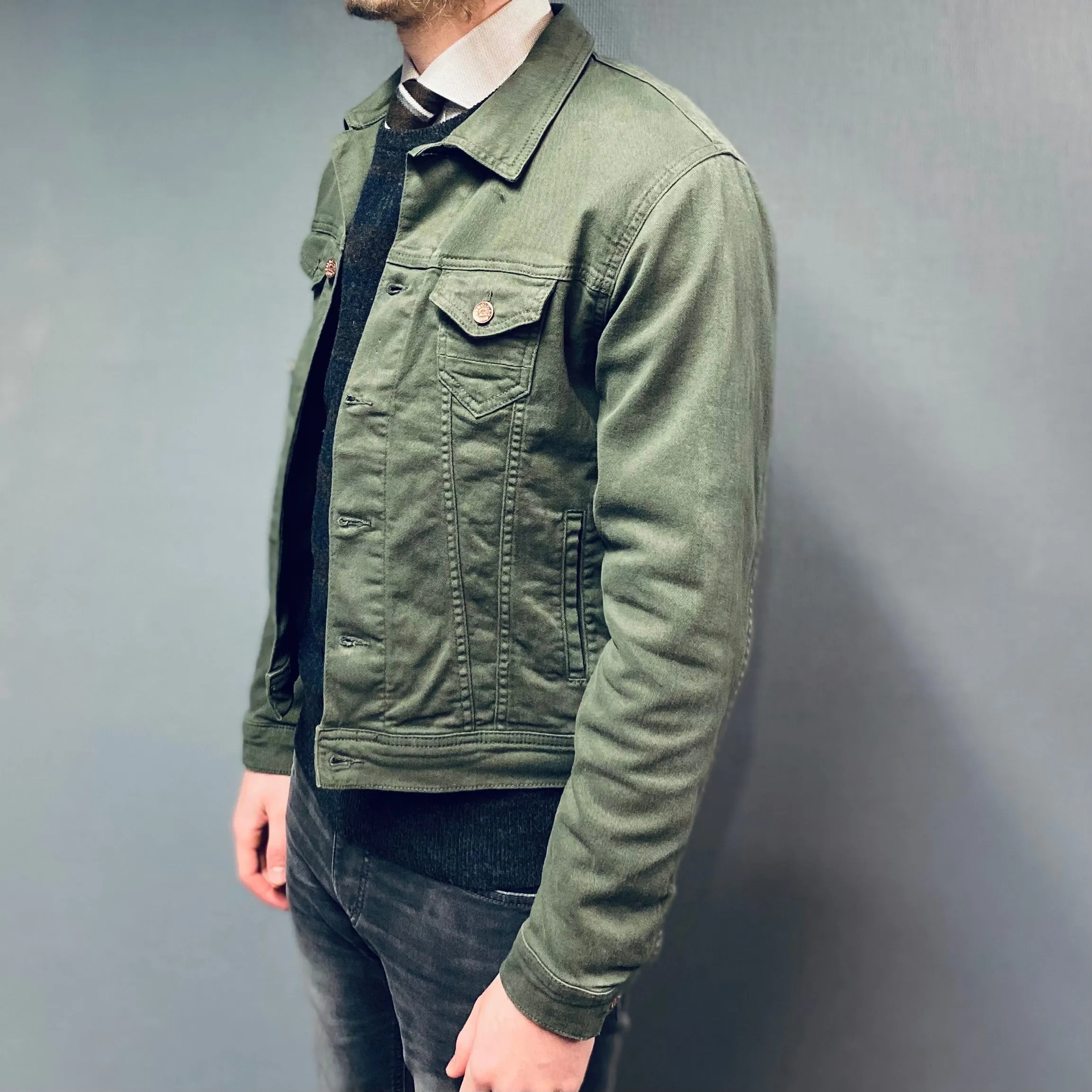 Petrol Industries Green Timber Denim Jacket