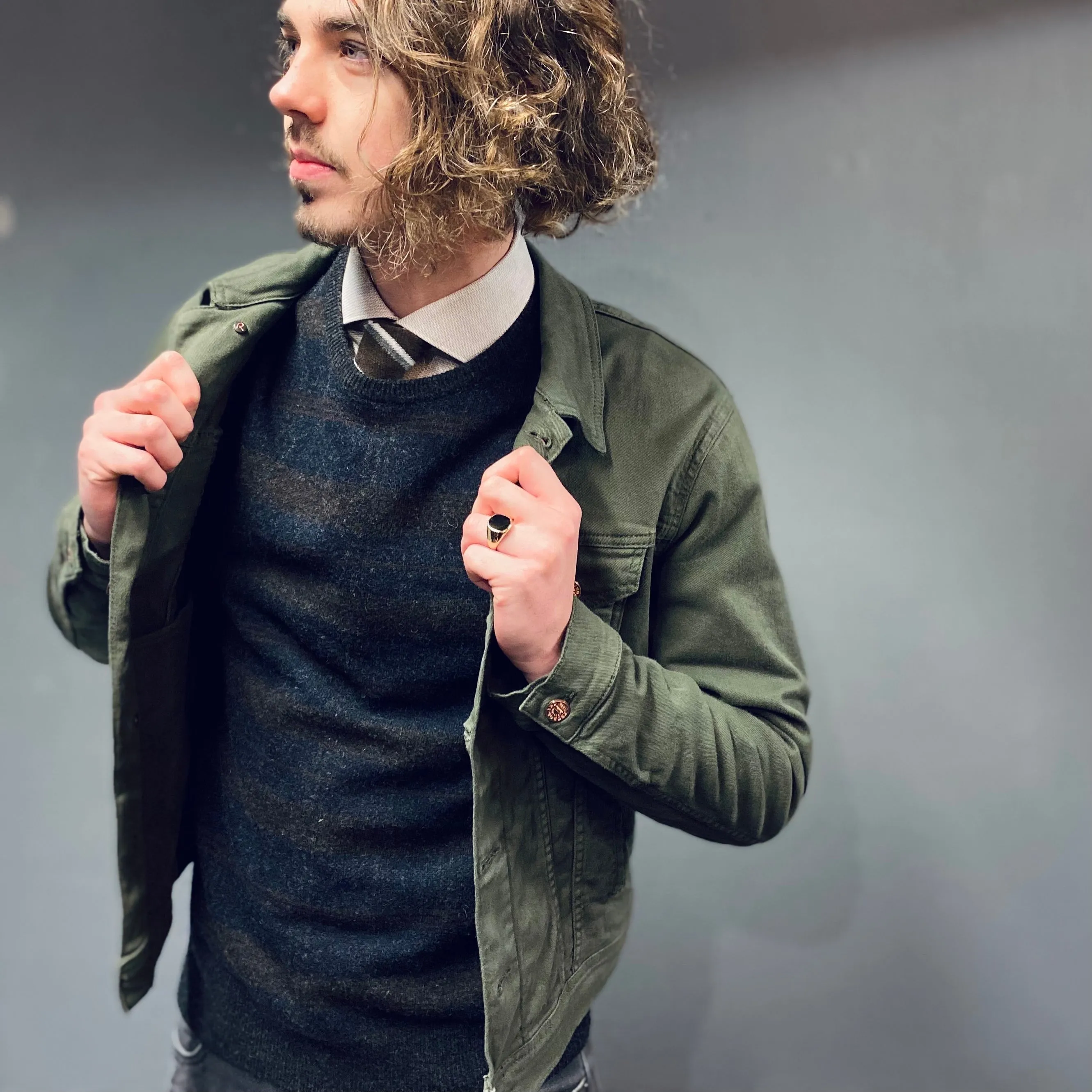 Petrol Industries Green Timber Denim Jacket