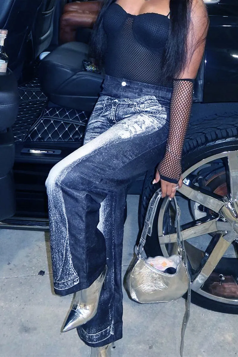 PH0152 Graphic Casual Long Pants