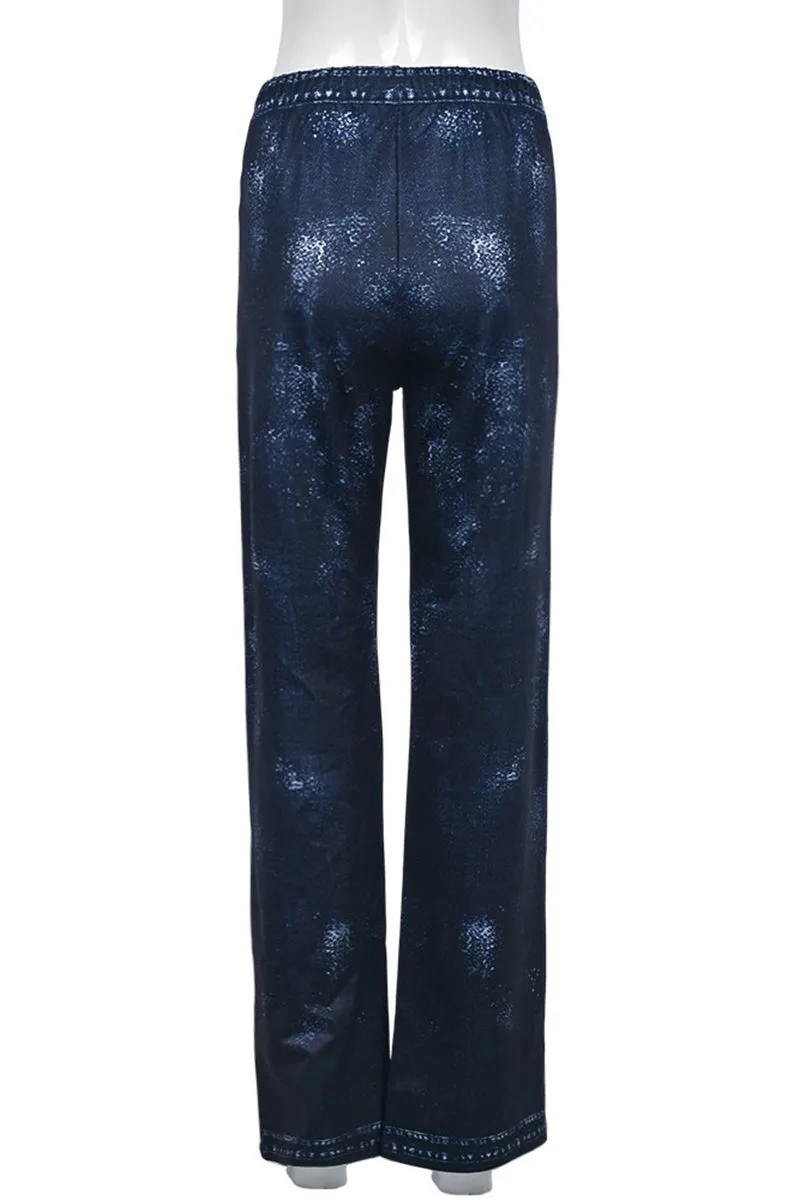 PH0152 Graphic Casual Long Pants
