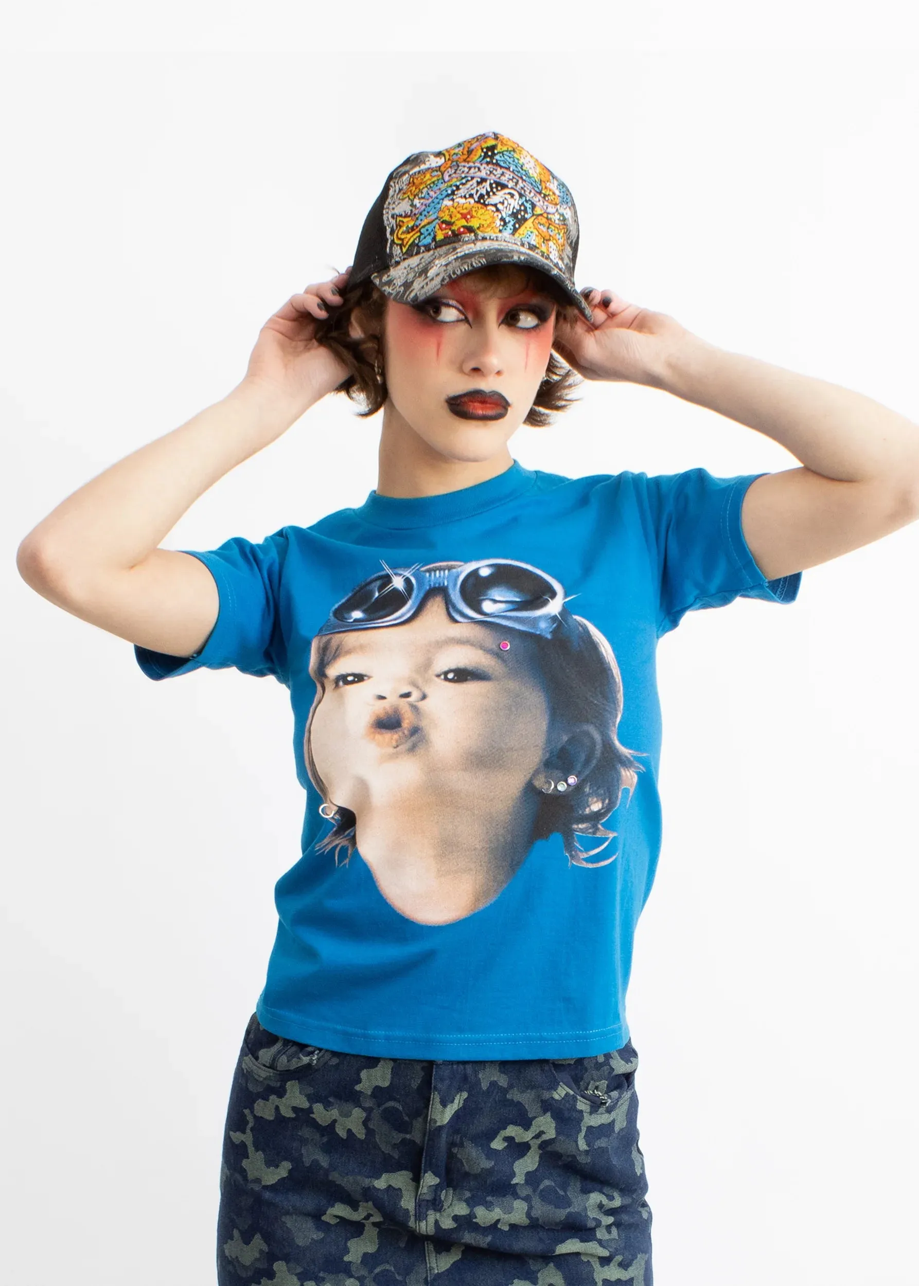 Pierced Punk Baby Tee #4