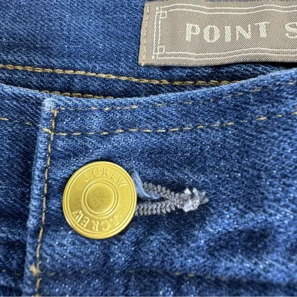 Point Sur J. Crew Wide Leg Raw Hem Denim Jeans Womens size 35