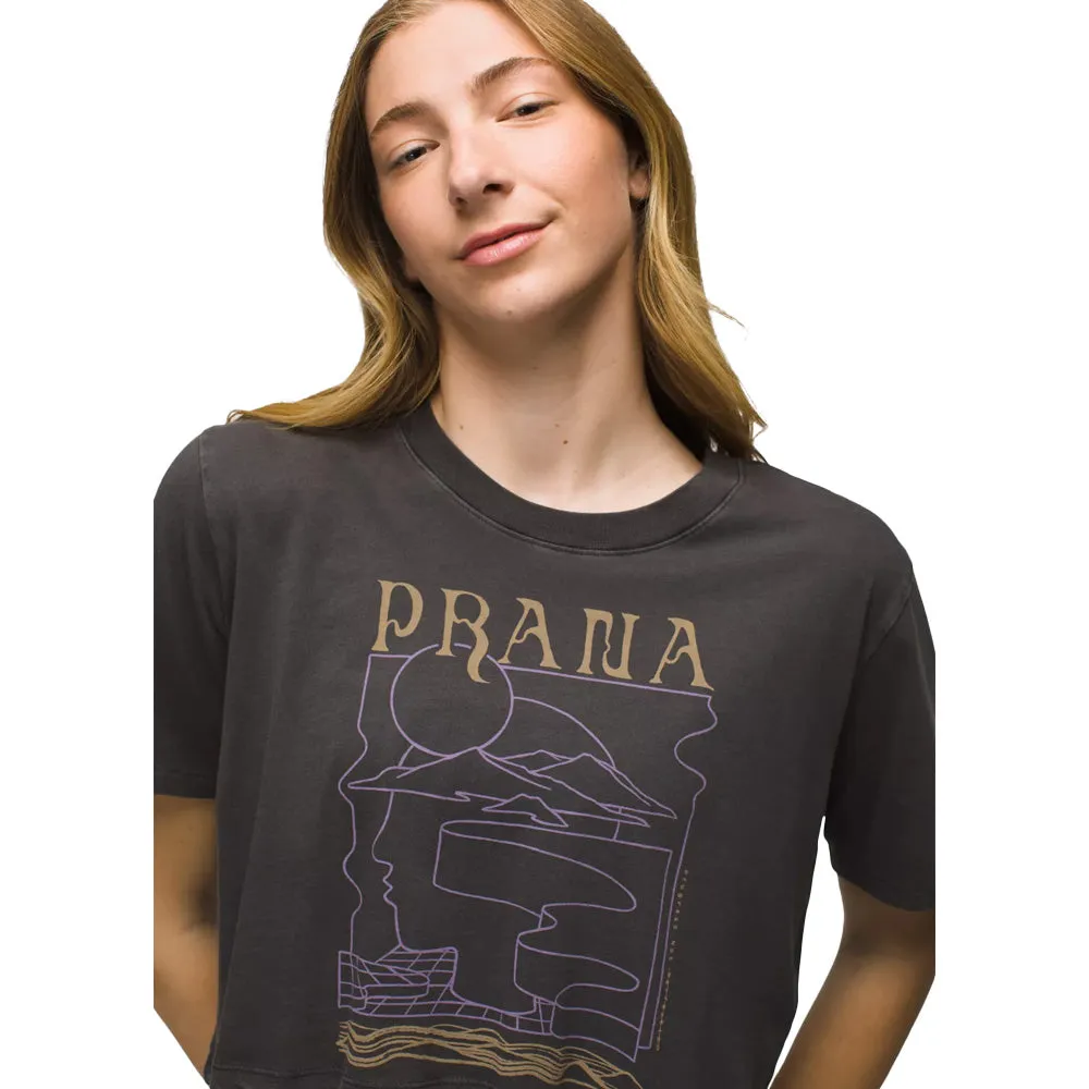 Prana Everyday Vintage-Washed Graphic Crop Tee Womens
