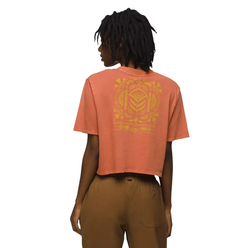 Prana Everyday Vintage-Washed Graphic Crop Tee Womens