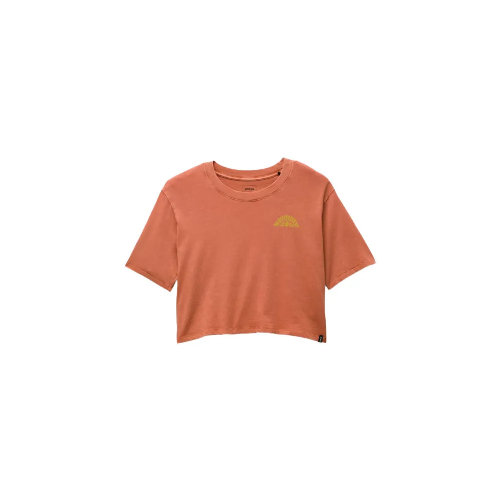 Prana Everyday Vintage-Washed Graphic Crop Tee Womens