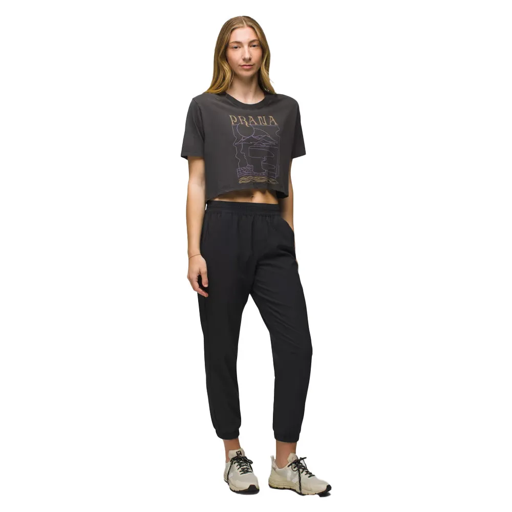Prana Everyday Vintage-Washed Graphic Crop Tee Womens