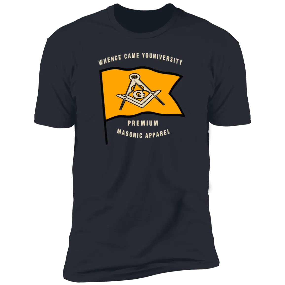 Premium Masonic Apparel Tee (orange flag)