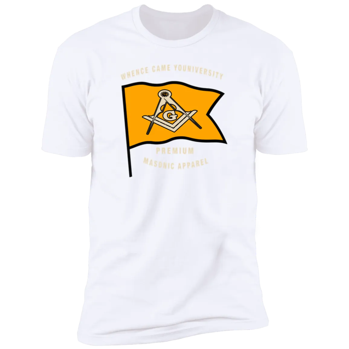 Premium Masonic Apparel Tee (orange flag)
