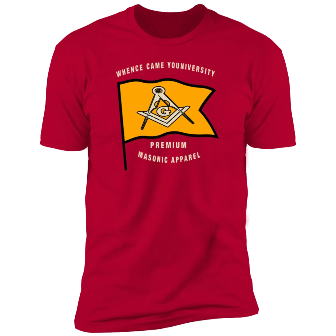 Premium Masonic Apparel Tee (orange flag)