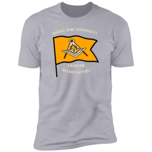 Premium Masonic Apparel Tee (orange flag)